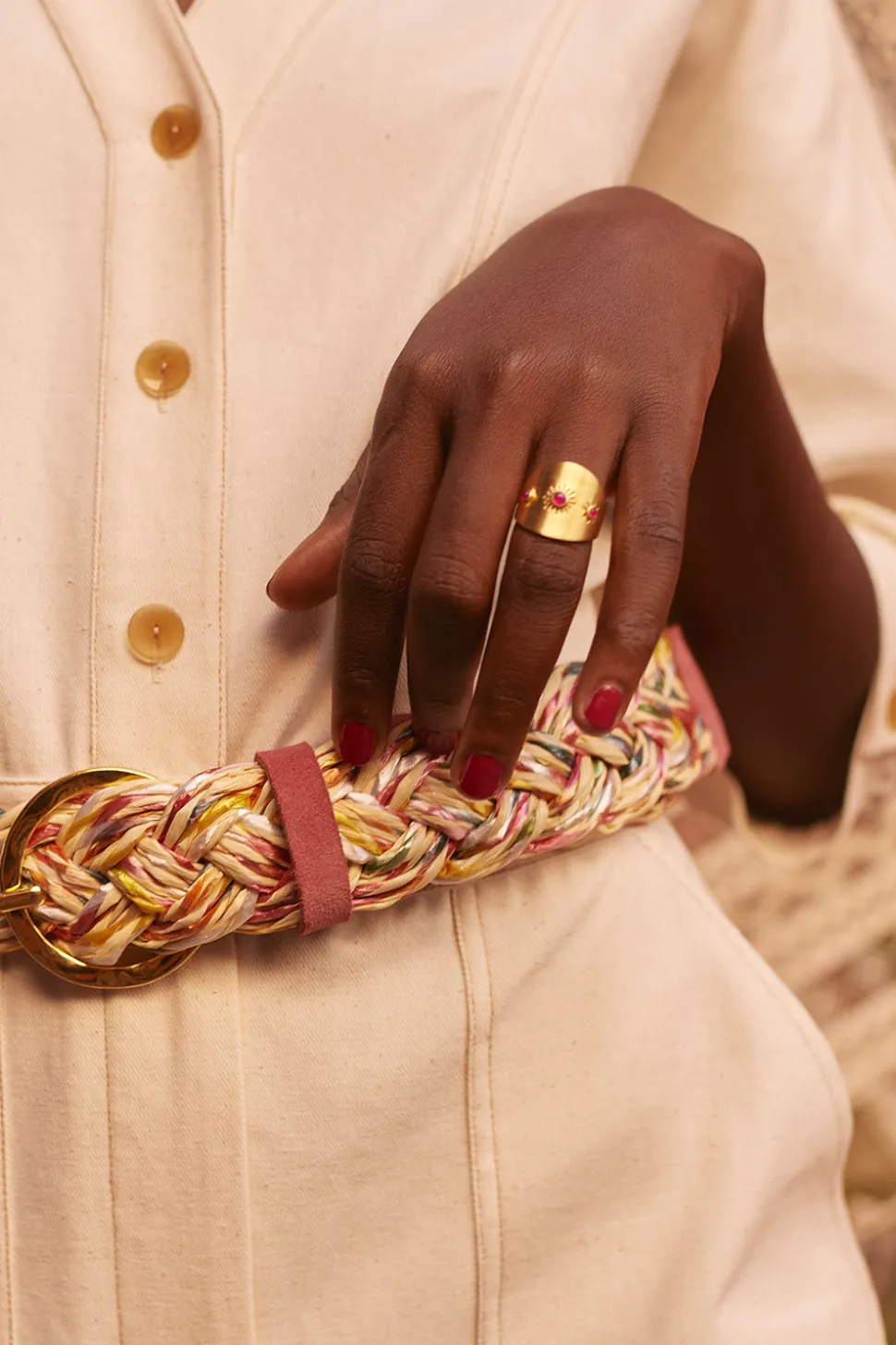 Bague Pampy Agathe Fushia