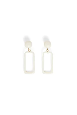 Boucles D'Oreilles Melouan Ecru