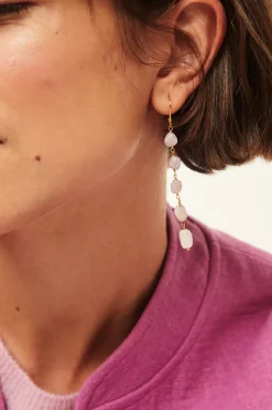 Boucles D'Oreilles Paelo Kunzite