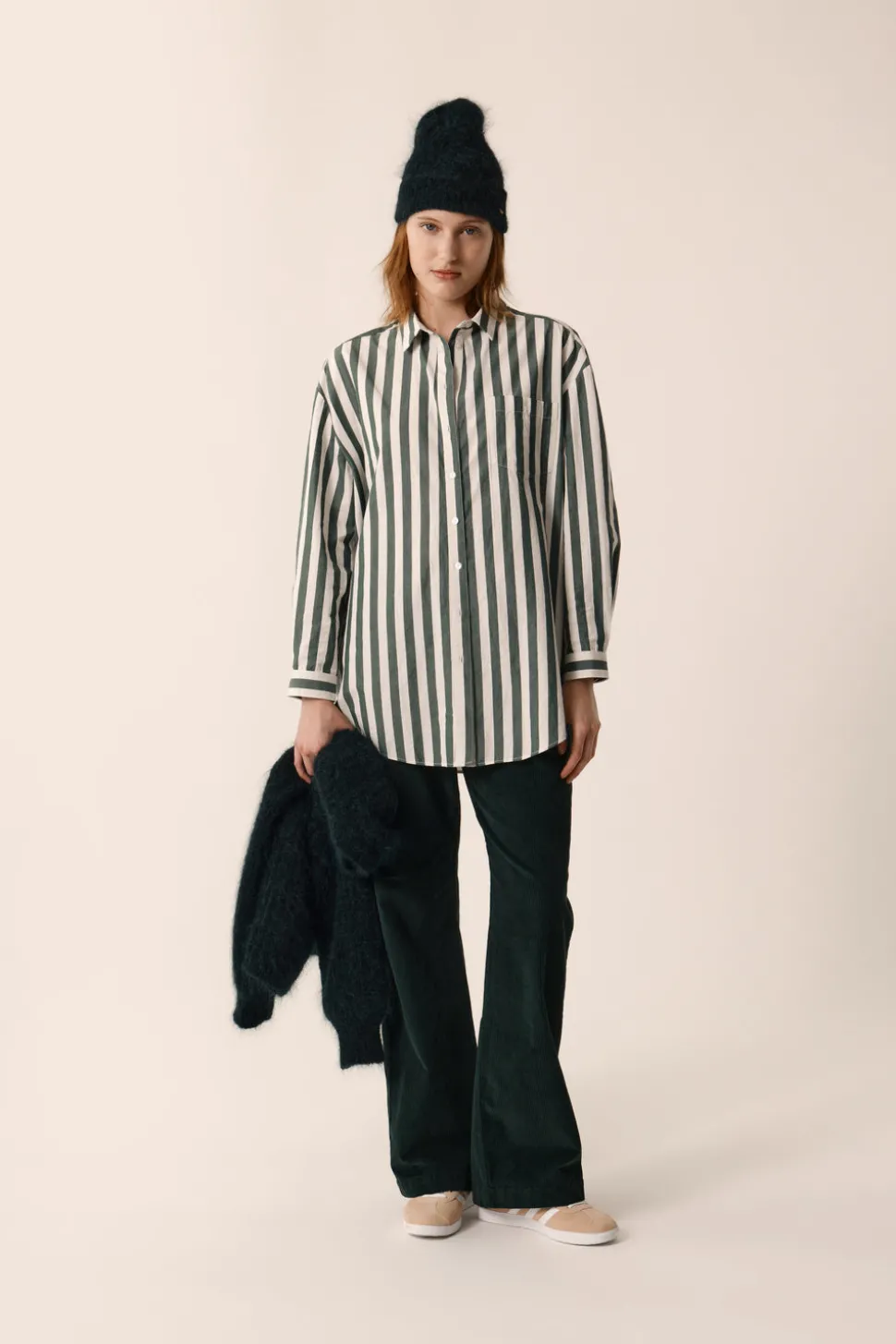 Chemise Sesame Khao - Epicea/Creme