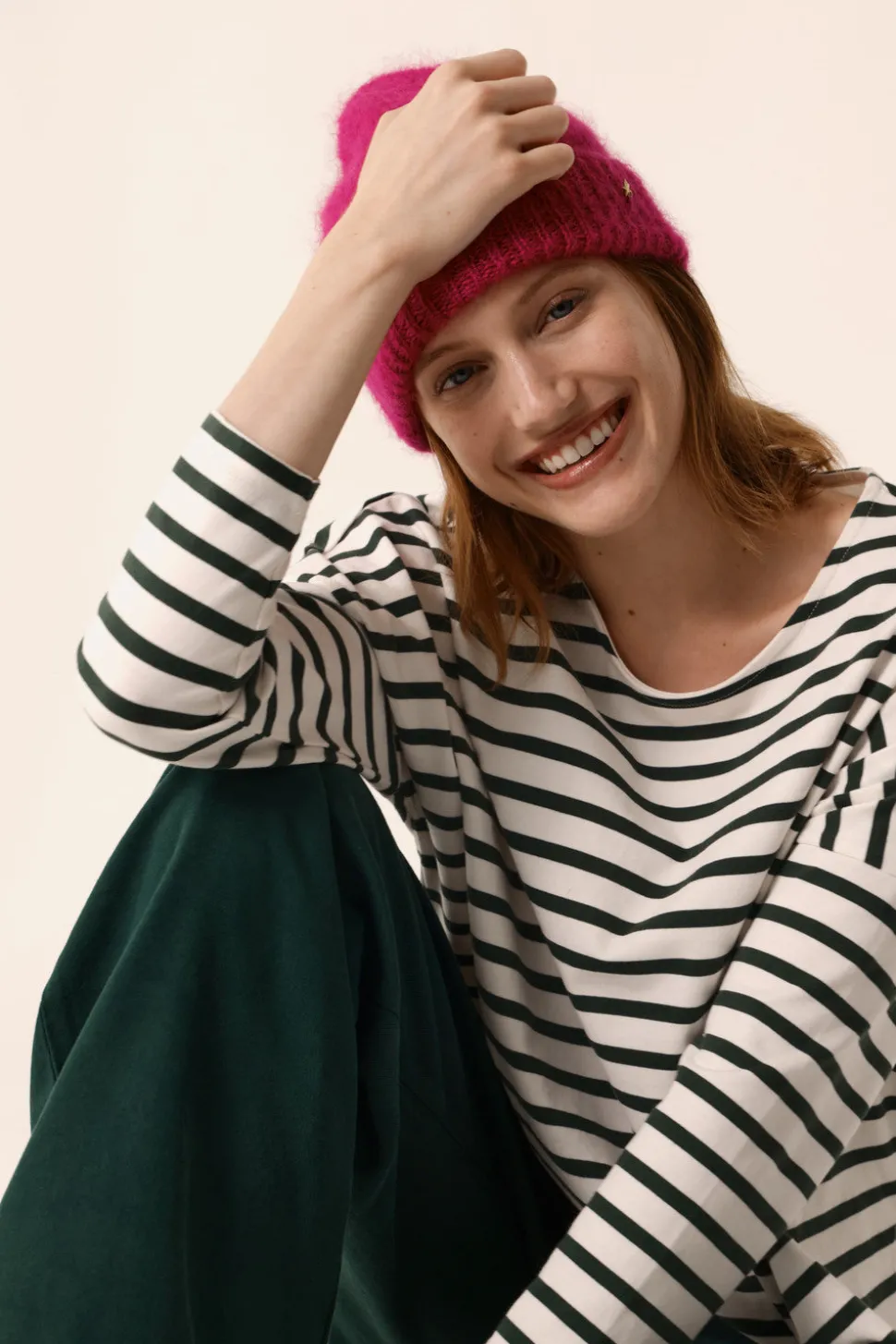 Marinière Filly Ecru/Epicea