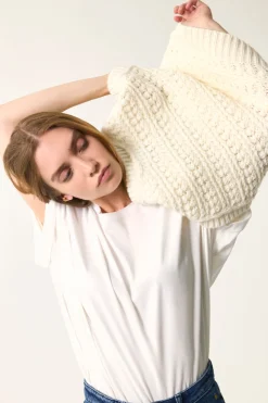 Pull sans manches Astrid Creme