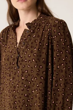 Robe Solene Leo Kaki