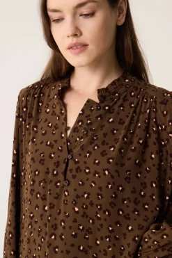 Robe Solene Leo Kaki