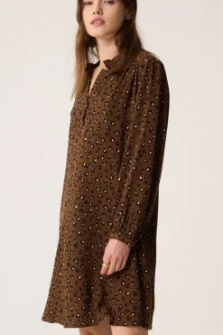 Robe Solene Leo Kaki