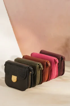 Sac Lenny croco Noir