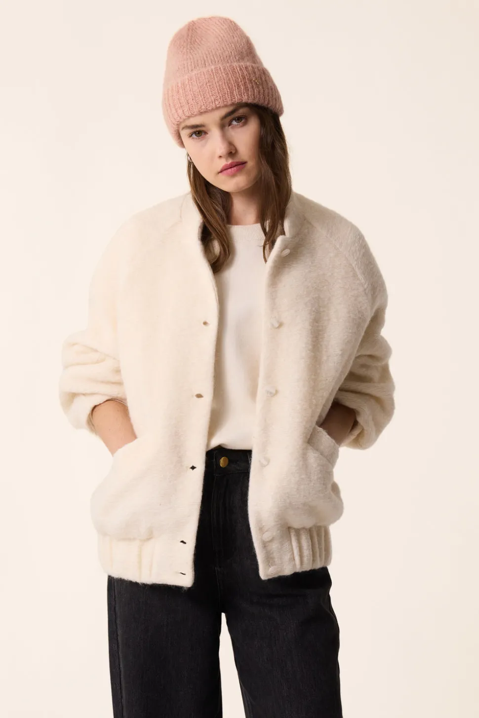 Veste maille Hildou Creme